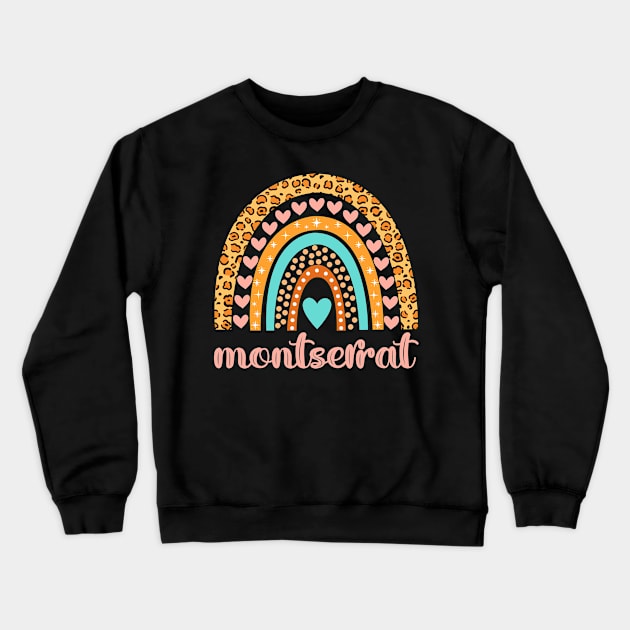 Montserrat Name Montserrat Birthday Crewneck Sweatshirt by CreativeShirt